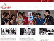Tablet Screenshot of hrmuscle.com